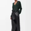 Cardigan in viscose Dark Green Cardigan in viscose Dark Green
