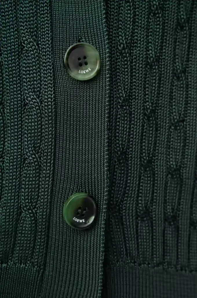 Cardigan in viscose Dark Green Cardigan in viscose Dark Green