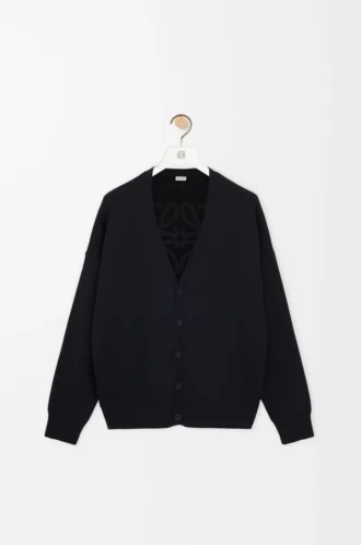 Cardigan in wool blend Black
