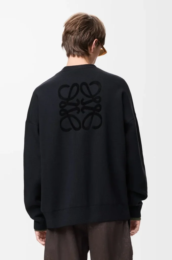 Cardigan in wool blend Black Cardigan in wool blend Black