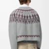 Cardigan in wool blend Light Grey/Multicolor Cardigan in wool blend Light Grey/Multicolor