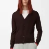 Cardigan in wool Brown/Orange Cardigan in wool Brown/Orange