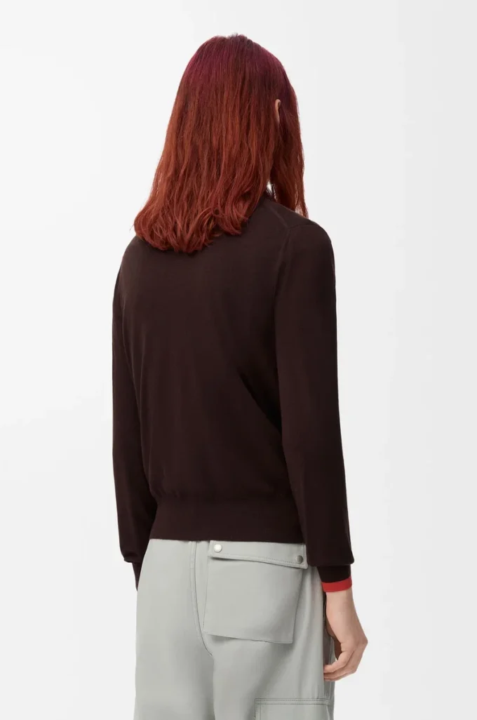 Cardigan in wool Brown/Orange Cardigan in wool Brown/Orange