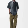 Cargo trousers in cotton Khaki Green Cargo trousers in cotton Khaki Green