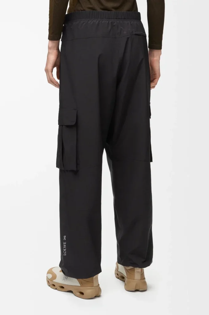 Cargo trousers in technical shell Black Cargo trousers in technical shell Black