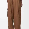 Cargo trousers in technical shell Toffee Cargo trousers in technical shell Toffee