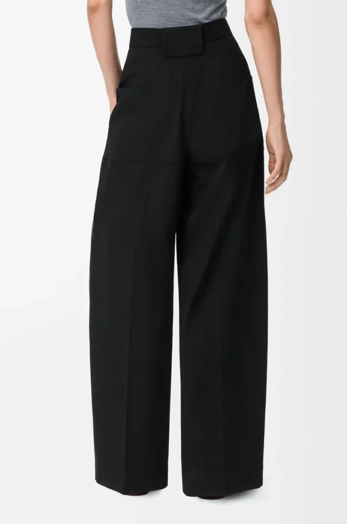 Cargo trousers in wool Black Cargo trousers in wool Black