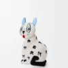 Cat stuffed toy in cotton velvet Soft White Cat stuffed toy in cotton velvet Soft White