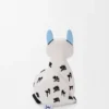 Cat stuffed toy in cotton velvet Soft White Cat stuffed toy in cotton velvet Soft White