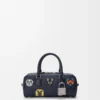 Cats Amazona 23 cropped bag in embroidered denim Blue Cats Amazona 23 cropped bag in embroidered denim Blue
