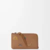 Cats coin cardholder in classic calfskin Mocha