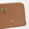 Cats coin cardholder in classic calfskin Mocha