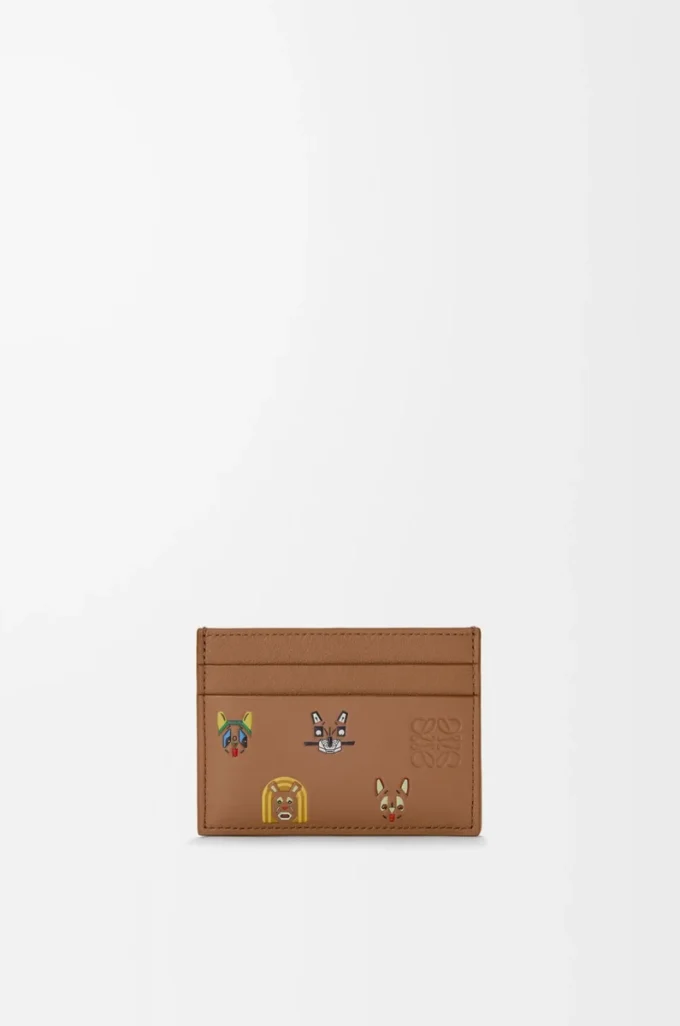 Cats plain cardholder in classic calfskin Mocha Cats plain cardholder in classic calfskin Mocha