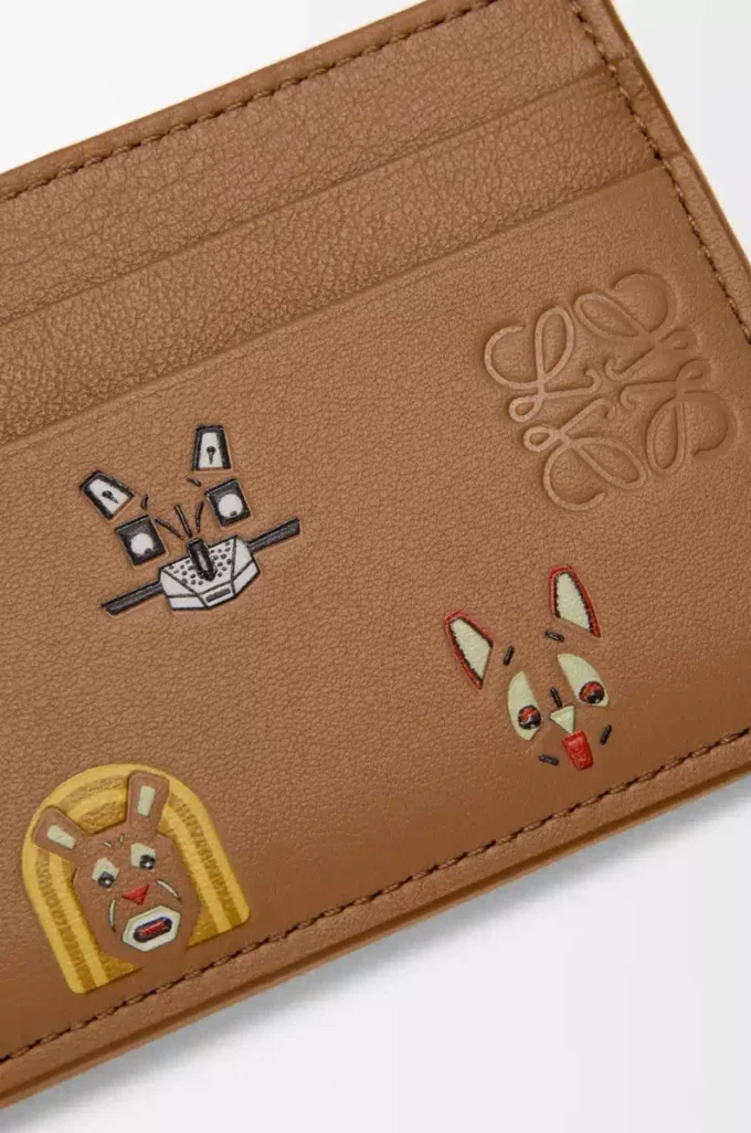 Cats plain cardholder in classic calfskin Mocha Cats plain cardholder in classic calfskin Mocha