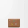 Cats trifold wallet in classic calfskin Mocha Cats trifold wallet in classic calfskin Mocha