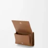 Cats trifold wallet in classic calfskin Mocha Cats trifold wallet in classic calfskin Mocha