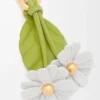 Chamomille flower charm in classic calfskin White/Green Chamomille flower charm in classic calfskin White/Green