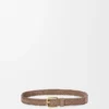 Chunky woven belt in suede calfskin Psyke/Vintage Gold Chunky woven belt in suede calfskin Psyke/Vintage Gold