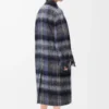 Coat in mohair and wool blend Blue/Multicolor Coat in mohair and wool blend Blue/Multicolor