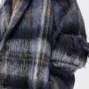 Coat in mohair and wool blend Blue/Multicolor Coat in mohair and wool blend Blue/Multicolor