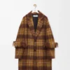 Coat in mohair and wool blend Yellow/Multicolor Coat in mohair and wool blend Yellow/Multicolor