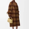 Coat in mohair and wool blend Yellow/Multicolor Coat in mohair and wool blend Yellow/Multicolor