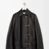 Coat in nappa lambskin Black Coat in nappa lambskin Black