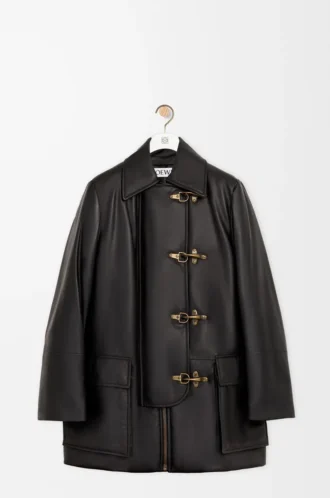 Coat in nappa lambskin Black