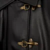 Coat in nappa lambskin Black Coat in nappa lambskin Black