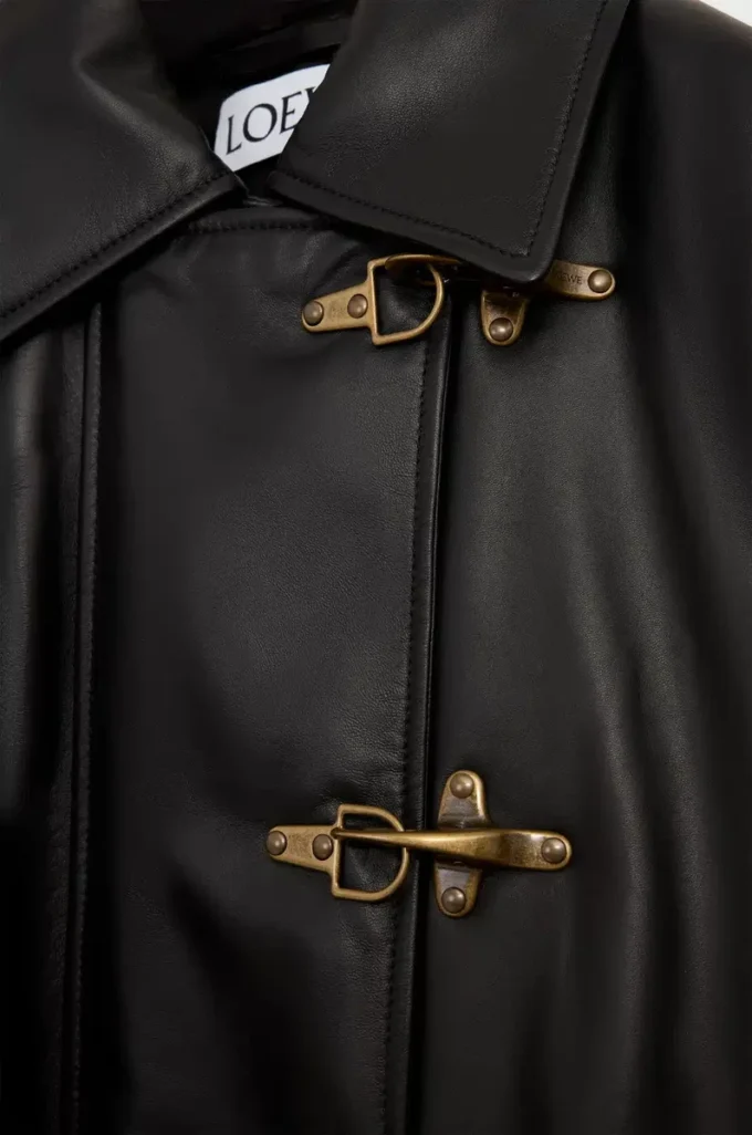 Coat in nappa lambskin Black Coat in nappa lambskin Black
