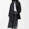 Coat in wool and cashmere Charcoal Melange Coat in wool and cashmere Charcoal Melange