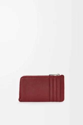 Coin cardholder in classic calfskin Burnt Red