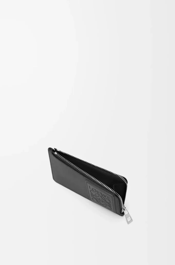 Coin cardholder in satin calfskin Black Coin cardholder in satin calfskin Black