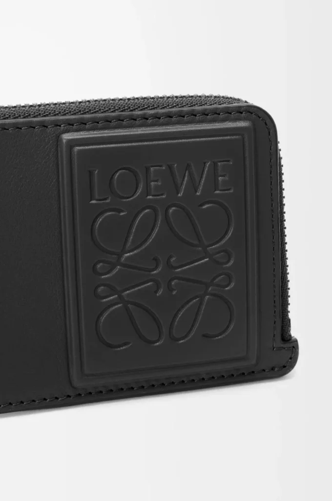 Coin cardholder in satin calfskin Black Coin cardholder in satin calfskin Black