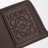 Coin cardholder in satin calfskin Dark Brown