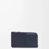Coin cardholder in satin calfskin Deep Navy Coin cardholder in satin calfskin Deep Navy
