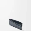 Coin cardholder in satin calfskin Deep Navy Coin cardholder in satin calfskin Deep Navy