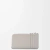 Coin cardholder in satin calfskin Shell Grey Coin cardholder in satin calfskin Shell Grey