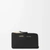 Coin cardholder in smooth and grained calfskin Black Coin cardholder in smooth and grained calfskin Black