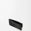 Coin cardholder in smooth and grained calfskin Black Coin cardholder in smooth and grained calfskin Black