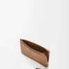 Coin cardholder in smooth and grained calfskin Mocha Coin cardholder in smooth and grained calfskin Mocha