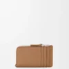 Coin cardholder in smooth and grained calfskin Mocha Coin cardholder in smooth and grained calfskin Mocha