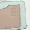 Coin cardholder in soft grained calfskin Frozen/Clay