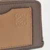 Coin cardholder in soft grained calfskin Taupe/Gold