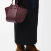 Compact Hammock bag in calfskin Dark Burgundy