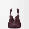 Compact Hammock bag in calfskin Dark Burgundy