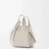 Compact Hammock bag in soft grained calfskin Light Ghost Compact Hammock bag in soft grained calfskin Light Ghost