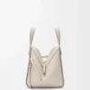 Compact Hammock bag in soft grained calfskin Light Ghost Compact Hammock bag in soft grained calfskin Light Ghost