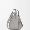 Compact Hammock bag in soft grained calfskin Pearl Grey Compact Hammock bag in soft grained calfskin Pearl Grey