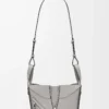 Compact Hammock bag in soft grained calfskin Pearl Grey Compact Hammock bag in soft grained calfskin Pearl Grey